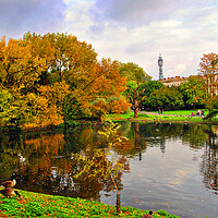 Buy canvas prints of Autumnal Splendour in Regents Park by Andy Evans Photos