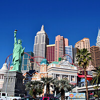 Buy canvas prints of Las Vegas' NYC Skyline Replica by Andy Evans Photos