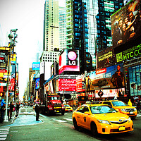 Buy canvas prints of Manhattan's Vibrant Pulse: Times Square by Andy Evans Photos