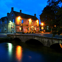 Buy canvas prints of 'Quintessential Cotswold Charm: Kingsbridge Inn' by Andy Evans Photos