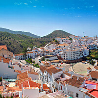 Buy canvas prints of 'Quintessential Andalucian Charm: Frigiliana' by Andy Evans Photos