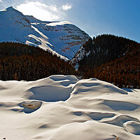 Buy canvas prints of Frozen Splendour: Canada's Icefields Parkway by Andy Evans Photos