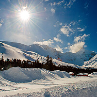 Buy canvas prints of Quintessential Canadian Winter Panorama by Andy Evans Photos