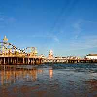 Buy canvas prints of Clacton On Sea Pier And Beach Essex UK by Andy Evans Photos