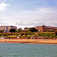 Buy canvas prints of Clacton On Sea Beach Essex England UK by Andy Evans Photos