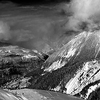 Buy canvas prints of Courchevel 3 Valleys French Alps France by Andy Evans Photos