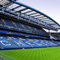 Buy canvas prints of Chelsea FC Stamford Bridge West Stand by Andy Evans Photos