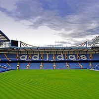 Buy canvas prints of Chelsea Stamford Bridge Matthew Harding North Stand by Andy Evans Photos