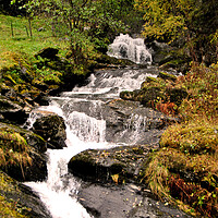 Buy canvas prints of Waterfall Flamsdalen Valley Flam Norway Scandinavia by Andy Evans Photos