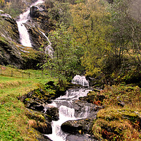Buy canvas prints of Waterfall Flamsdalen Valley Flam Norway Scandinavia by Andy Evans Photos