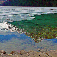Buy canvas prints of Lake Louise Victoria Glacier Banff National Park Alberta Canada by Andy Evans Photos