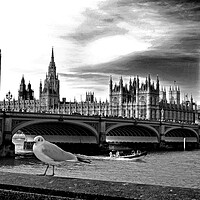 Buy canvas prints of Big Ben Houses of Parliament Westminster Bridge London by Andy Evans Photos