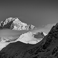 Buy canvas prints of Mont Blanc Les Arcs French Alps France by Andy Evans Photos