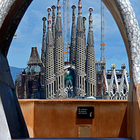 Buy canvas prints of Sagrada Familia Barcelona Catalonia Spain by Andy Evans Photos