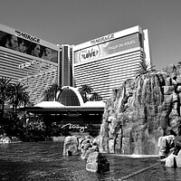 Buy canvas prints of Waterfall at the Mirage hotel and casino resort La by Andy Evans Photos