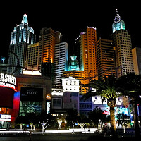 Buy canvas prints of New York New York Las Vegas America by Andy Evans Photos