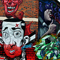 Buy canvas prints of Street Art Graffiti Digbeth Birmingham UK by Andy Evans Photos