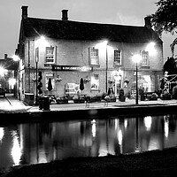 Buy canvas prints of Kingsbridge Inn Bourton on the Water Cotswolds by Andy Evans Photos