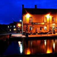 Buy canvas prints of Kingsbridge Inn Bourton on the Water Cotswolds by Andy Evans Photos