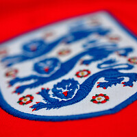 England Three Lions Shirt Badge Macro Photography