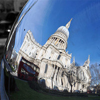 Buy canvas prints of St Pauls Cathedral, City of London, England, United Kingdom by Andy Evans Photos