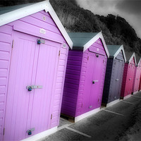 Buy canvas prints of Bournemouth Beach Huts by Andy Evans Photos