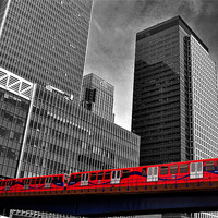 Buy canvas prints of Canary Wharf, City of London by Andy Evans Photos