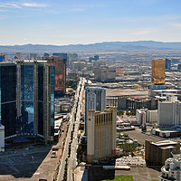 Buy canvas prints of Las Vegas Skyline from the Stratosphere Tower, Nev by Andy Evans Photos