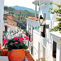 Buy canvas prints of Frigiliana Andalusia Costa del Sol Spain by Andy Evans Photos