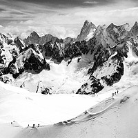 Buy canvas prints of Chamonix Mont Blanc Massif France by Andy Evans Photos