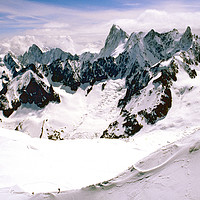 Buy canvas prints of Chamonix Mont Blanc Massif France by Andy Evans Photos
