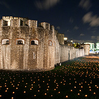 Buy canvas prints of Tower of London torch lit candles lanterns by Andy Evans Photos
