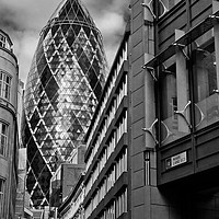 Buy canvas prints of 30 St Mary Axe The Gherkin London by Andy Evans Photos