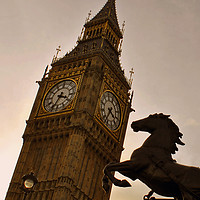 Buy canvas prints of Big Ben Queen Elizabeth Tower Westminster by Andy Evans Photos