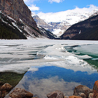 Buy canvas prints of Lake Louise Victoria Glacier Canada by Andy Evans Photos