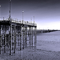 Buy canvas prints of Southend on Sea Pier and Beach in Essex by Andy Evans Photos