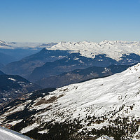 Buy canvas prints of Meribel Mottaret Mont Vallon French Alps by Andy Evans Photos