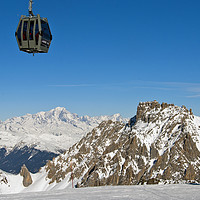 Buy canvas prints of Mont Blanc Mont Vallon Meribel Mottaret France by Andy Evans Photos