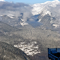 Buy canvas prints of French Alps from Courchevel La Tania France by Andy Evans Photos