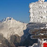 Buy canvas prints of Mont Blanc Courchevel French Alps France by Andy Evans Photos