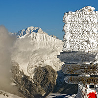 Buy canvas prints of Mont Blanc Courchevel French Alps France by Andy Evans Photos