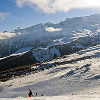 Buy canvas prints of Courchevel 1850 3 Valleys ski area French Alps Fra by Andy Evans Photos