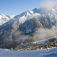 Buy canvas prints of Courchevel 1850 3 Valleys ski area France by Andy Evans Photos