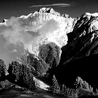 Buy canvas prints of Courchevel 1850 3 Valleys Mont Blanc Alps France by Andy Evans Photos