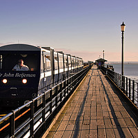 Buy canvas prints of Southend on Sea Pier and Train Essex by Andy Evans Photos