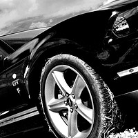 Buy canvas prints of Ford Mustang GT Classic American Car by Andy Evans Photos