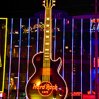 Buy canvas prints of Hard Rock Cafe Las Vegas America by Andy Evans Photos