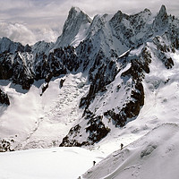 Buy canvas prints of Chamonix Aiguille du Midi Mont Blanc Massif by Andy Evans Photos
