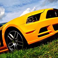 Buy canvas prints of Ford Mustang Sports Motor Car by Andy Evans Photos