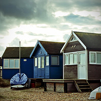 Buy canvas prints of Hengistbury Head Beach Huts Dorset by Andy Evans Photos